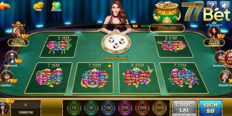 Bầu cua 77Bet xuất hiện với nhiều tính năng nổi bật