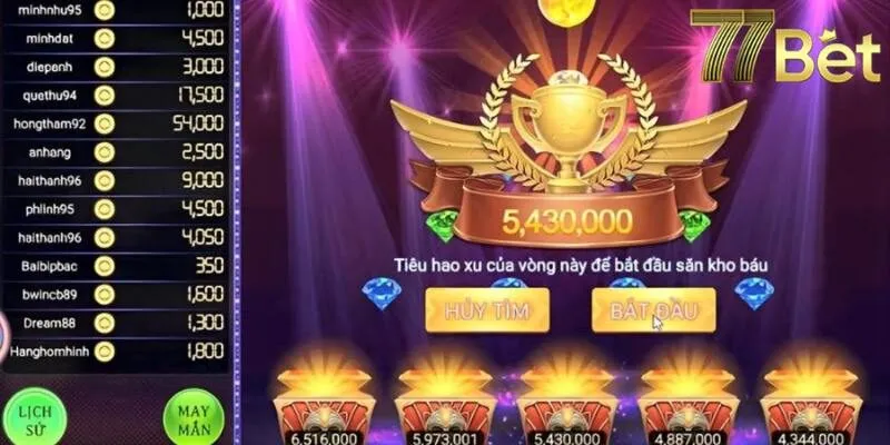 Cập nhật luật chơi slot đoạt bảo tại 77bet 